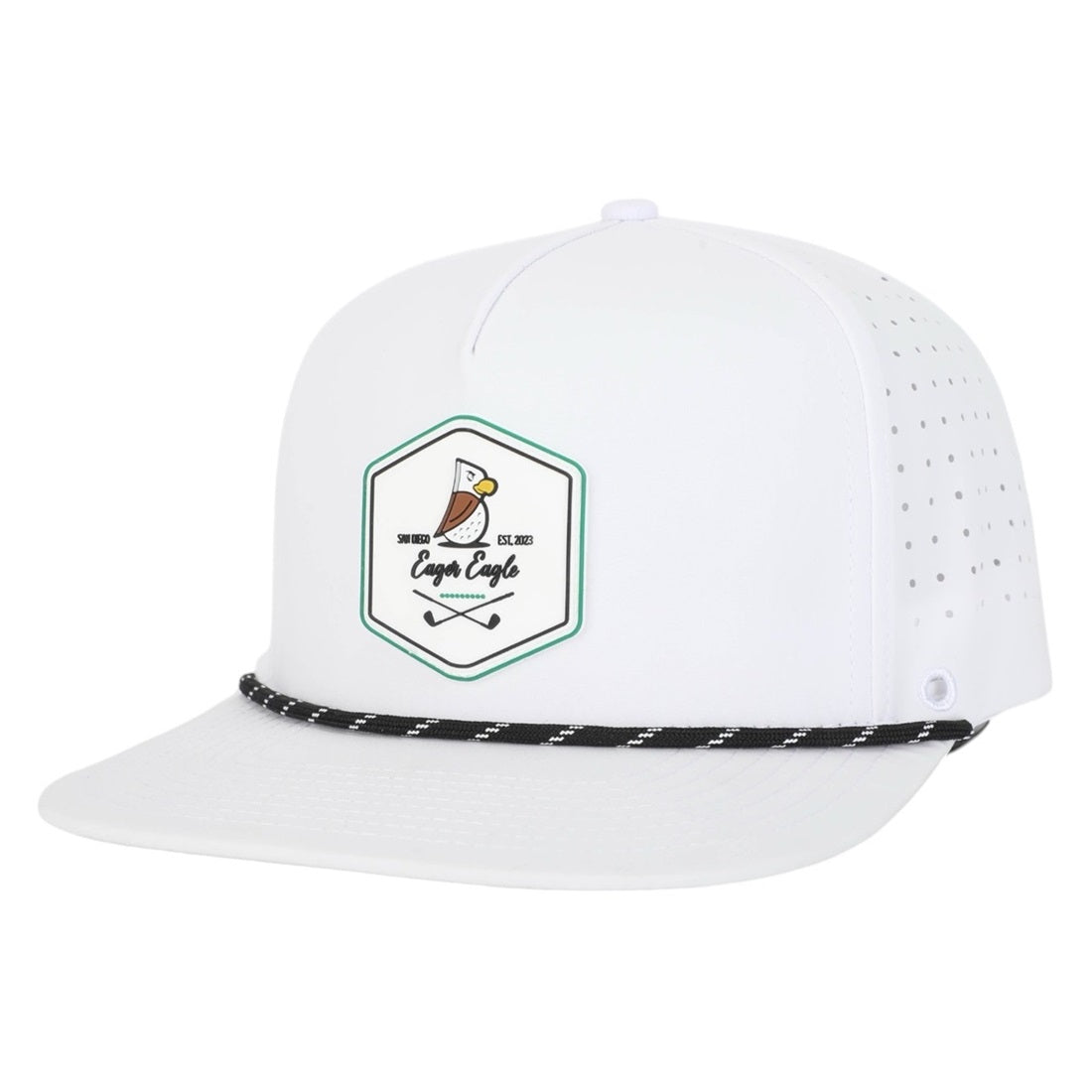 Eagle CL Rope Golf Hat White Eager Eagle Golf - Main Image